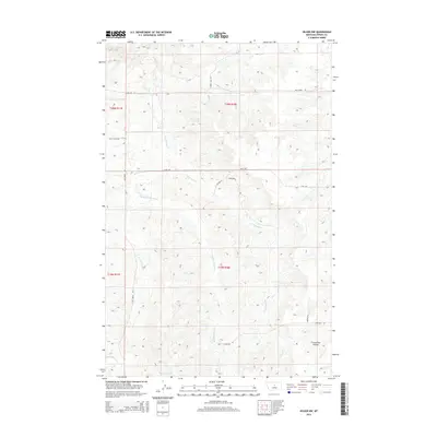 2014 Map of Hilger NW, 2014 Print