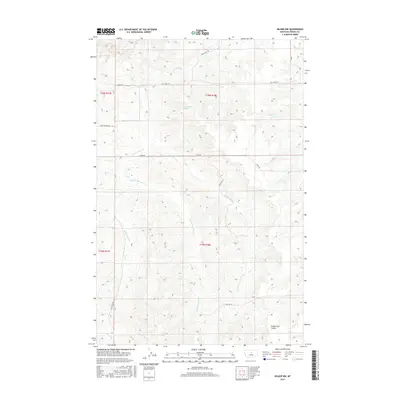 2017 Map of Hilger NW, 2017 Print