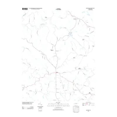 2013 Map of Hilham, 2013 Print