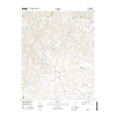 2016 Map of Hilham, 2016 Print