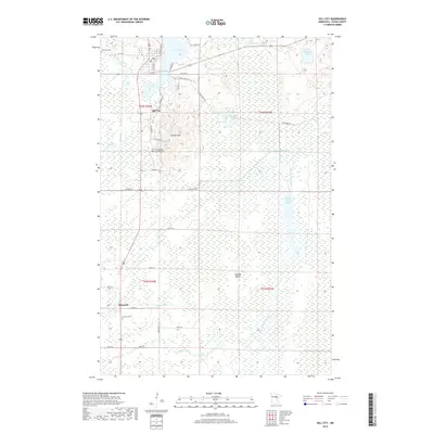 2019 Map of Hill City, 2019 Print