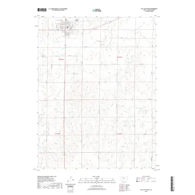 2018 Map of Hill City South, 2018 Print