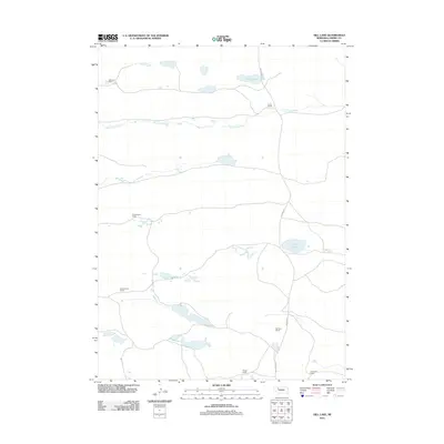 2011 Map of Hill Lake, 2011 Print