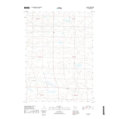 2017 Map of Hill Lake, 2017 Print