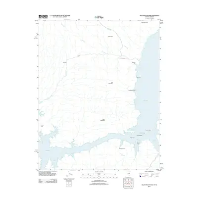 2012 Map of Hiller Mountains, 2012 Print