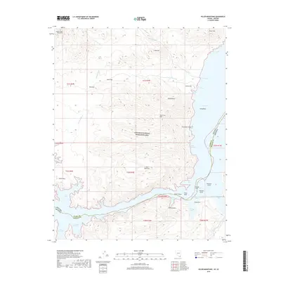 2018 Map of Hiller Mountains, 2018 Print