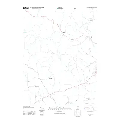 2013 Map of Hillham, 2013 Print