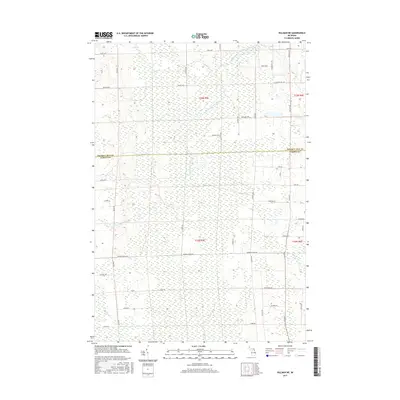 2017 Map of Hillman NE, 2017 Print