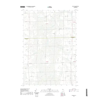 2019 Map of Hillman NE, 2019 Print