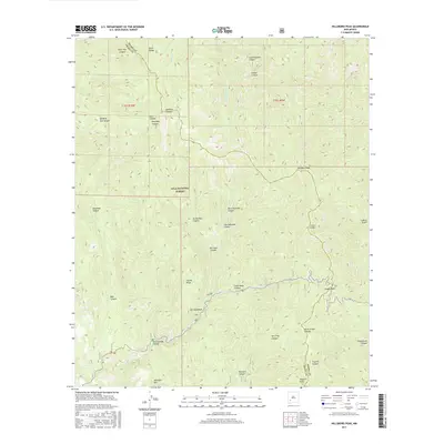 2017 Map of Hillsboro Peak, 2017 Print