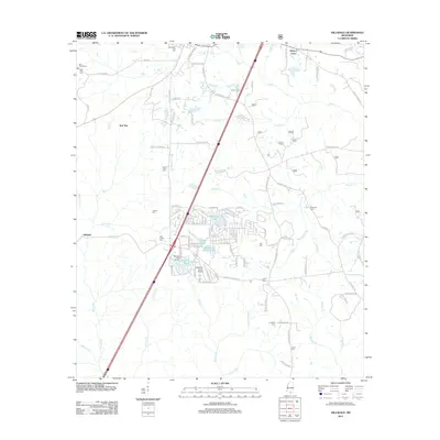 2012 Map of Hillsdale, 2012 Print