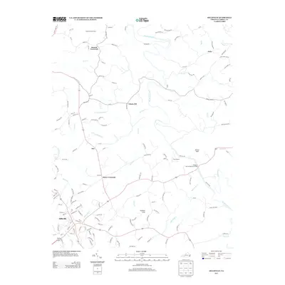 2013 Map of Hillsville, 2013 Print