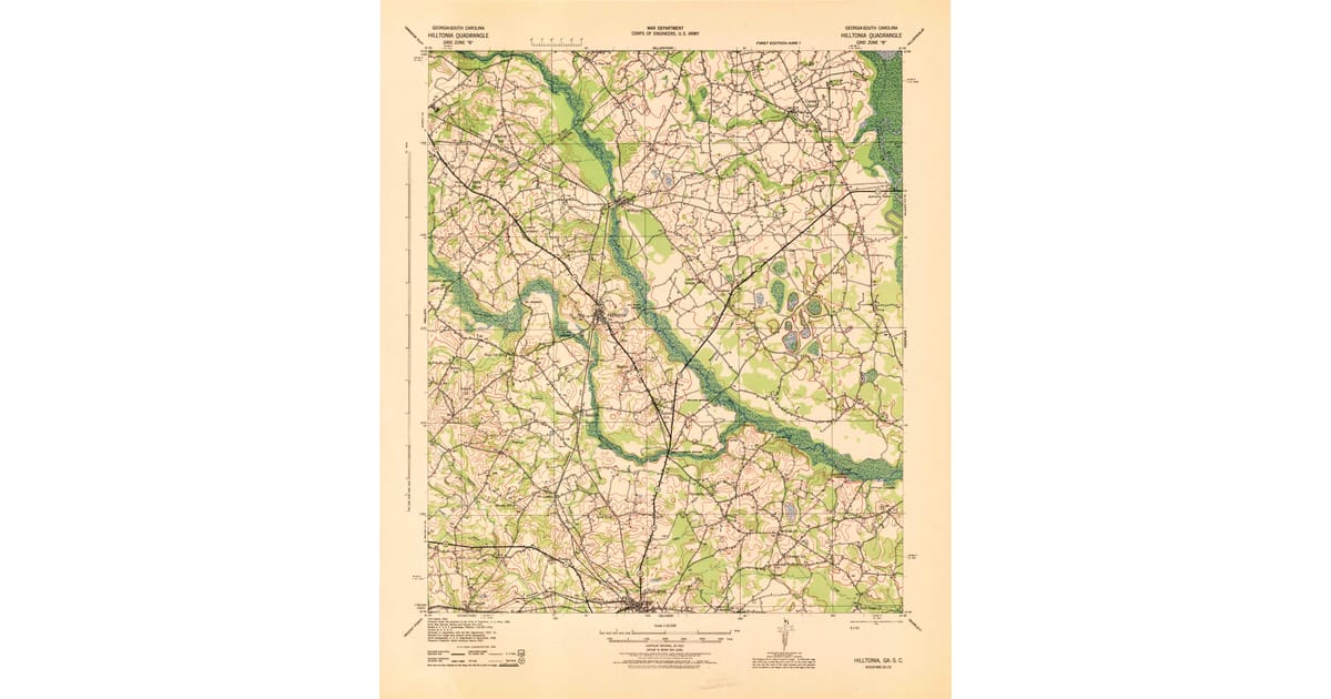 1940s Maps of Zeigler, GA | Pastmaps
