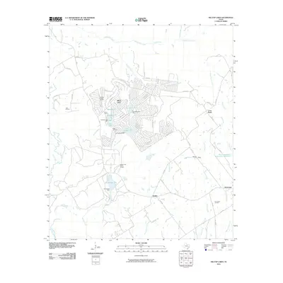 2010 Map of Hilltop Lakes, 2010 Print