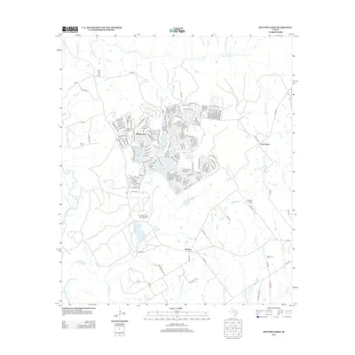 2013 Map of Hilltop Lakes, 2013 Print