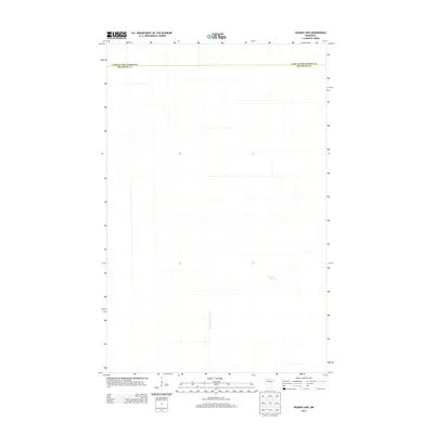 2013 Map of Hilman Lake, 2013 Print