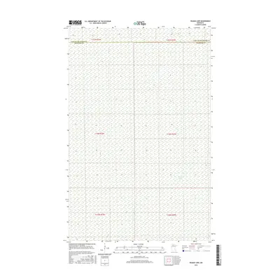 2016 Map of Hilman Lake, 2016 Print