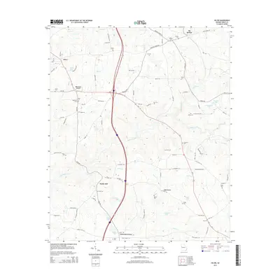 2014 Map of Hilyer, 2014 Print