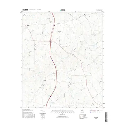 2017 Map of Hilyer, 2017 Print