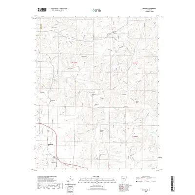 2020 Map of Hindsville, 2020 Print