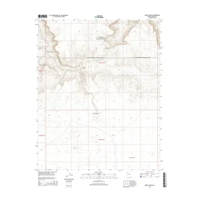 2014 Map of Hindu Canyon, 2014 Print