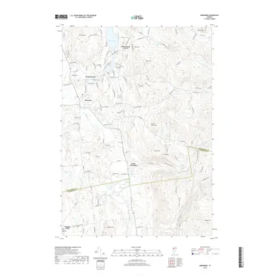 2018 Map of Hinesburg, 2018 Print
