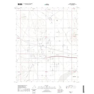 2018 Map of Hinkley, 2018 Print