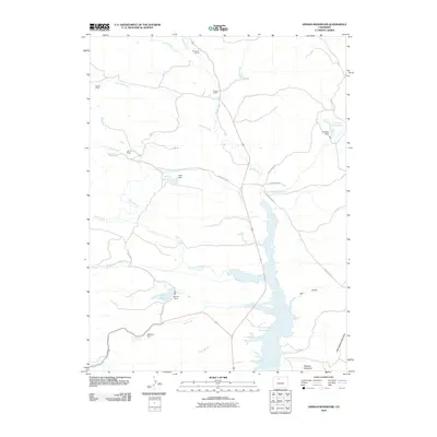 2010 Map of Hinman Reservoir, 2010 Print