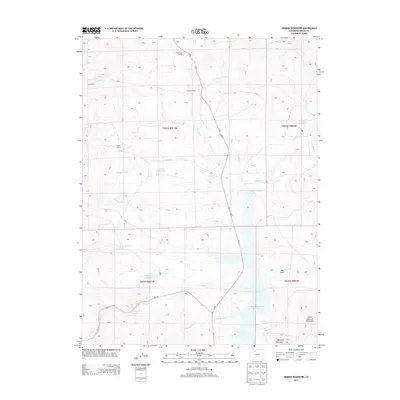 2013 Map of Hinman Reservoir, 2013 Print