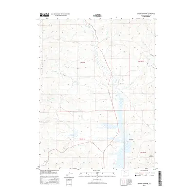 2016 Map of Hinman Reservoir, 2016 Print