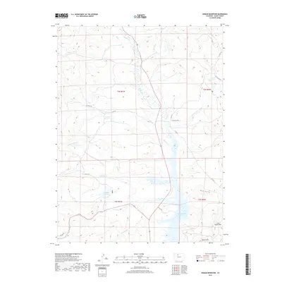 2019 Map of Hinman Reservoir, 2019 Print
