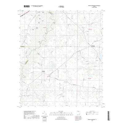 2018 Map of Hinsons Crossroads, 2018 Print