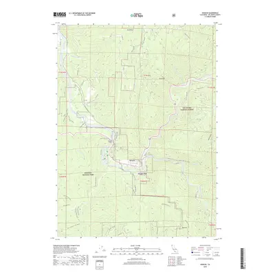 2018 Map of Hiouchi, 2018 Print