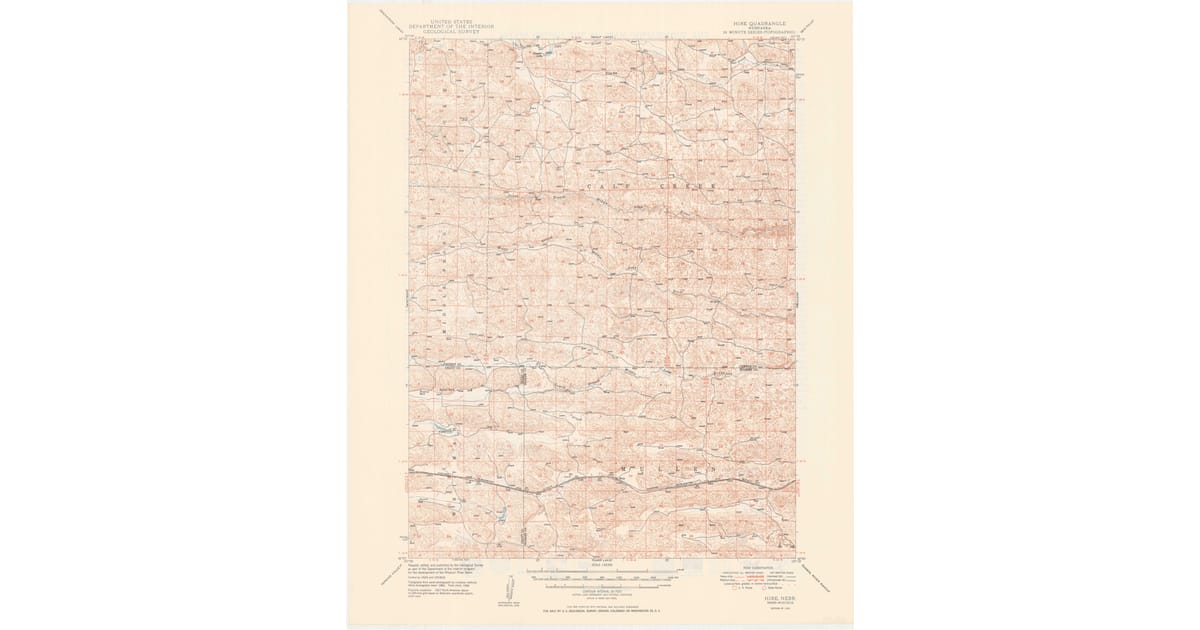 Old Maps of Hire, NE for Metal Detecting | Pastmaps