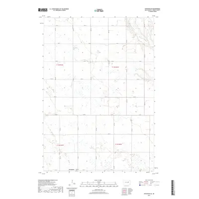 2017 Map of Hitchcock SE, 2017 Print