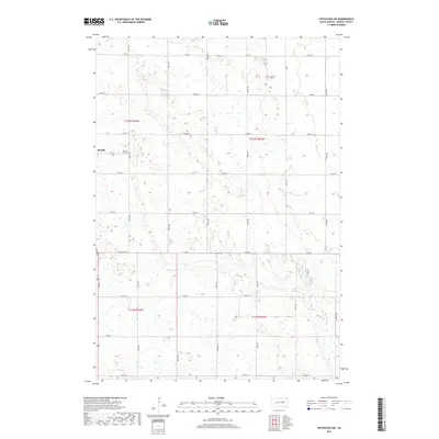 2017 Map of Hitchcock SW, 2017 Print