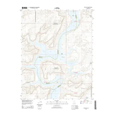 2014 Map of Hite South, 2014 Print