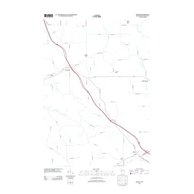 2013 Map of Hixton, 2013 Print
