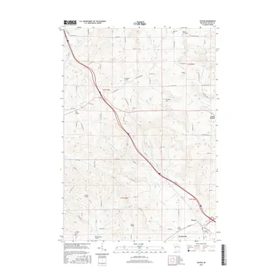 2015 Map of Hixton, 2015 Print