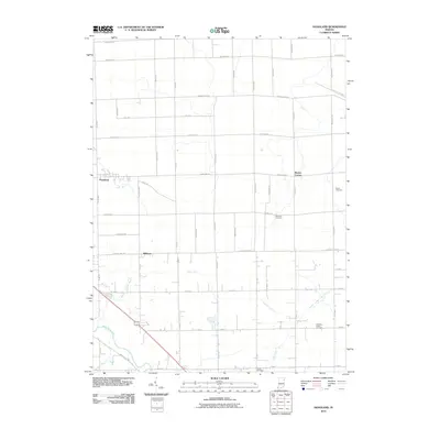 2010 Map of Hoagland, 2010 Print