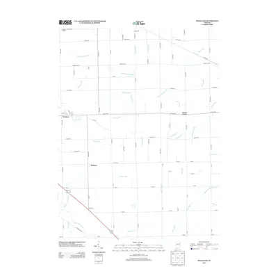 2013 Map of Hoagland, 2013 Print