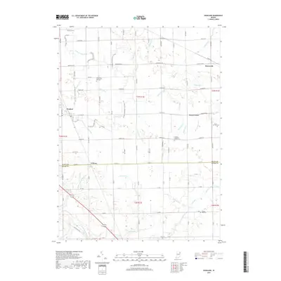 2019 Map of Hoagland, 2019 Print