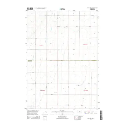2015 Map of Hoagland Lake, 2015 Print