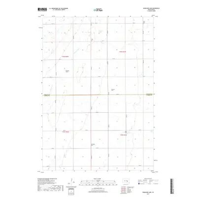 2017 Map of Hoagland Lake, 2017 Print