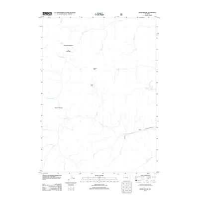 2012 Map of Hoback Peak, 2012 Print