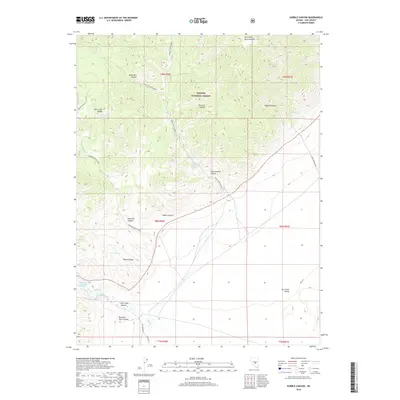 2018 Map of Hobble Canyon, 2018 Print