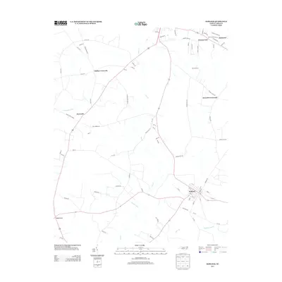2013 Map of Hobgood, 2013 Print