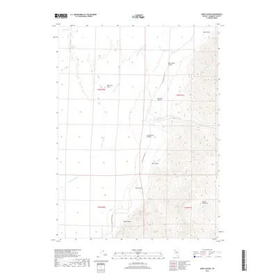 2018 Map of Hobo Canyon, 2018 Print