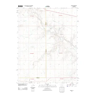 2013 Map of Hobson, 2013 Print
