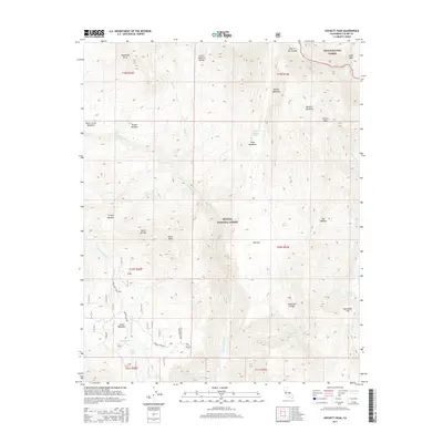 2015 Map of Hockett Peak, 2015 Print